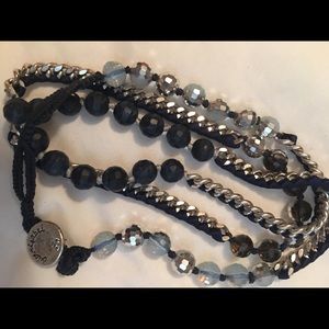 Chloe and Isabel Navy wrap bracelet